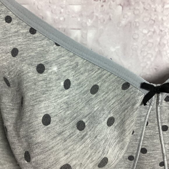 Cacique Bra Gray w/ Black Polka Dots No Wire 44DDD - Picture 3 of 7